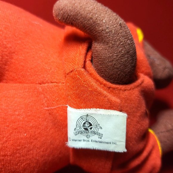 Nanco Looney Tunes Space Jams Taz Basketball Slam Dunking Plush 10" 2010 - Picture 11 of 12